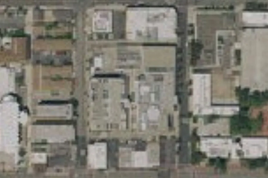 Fotografía aérea de archivo de el complejo policial de Glendale y las calles cercanas.